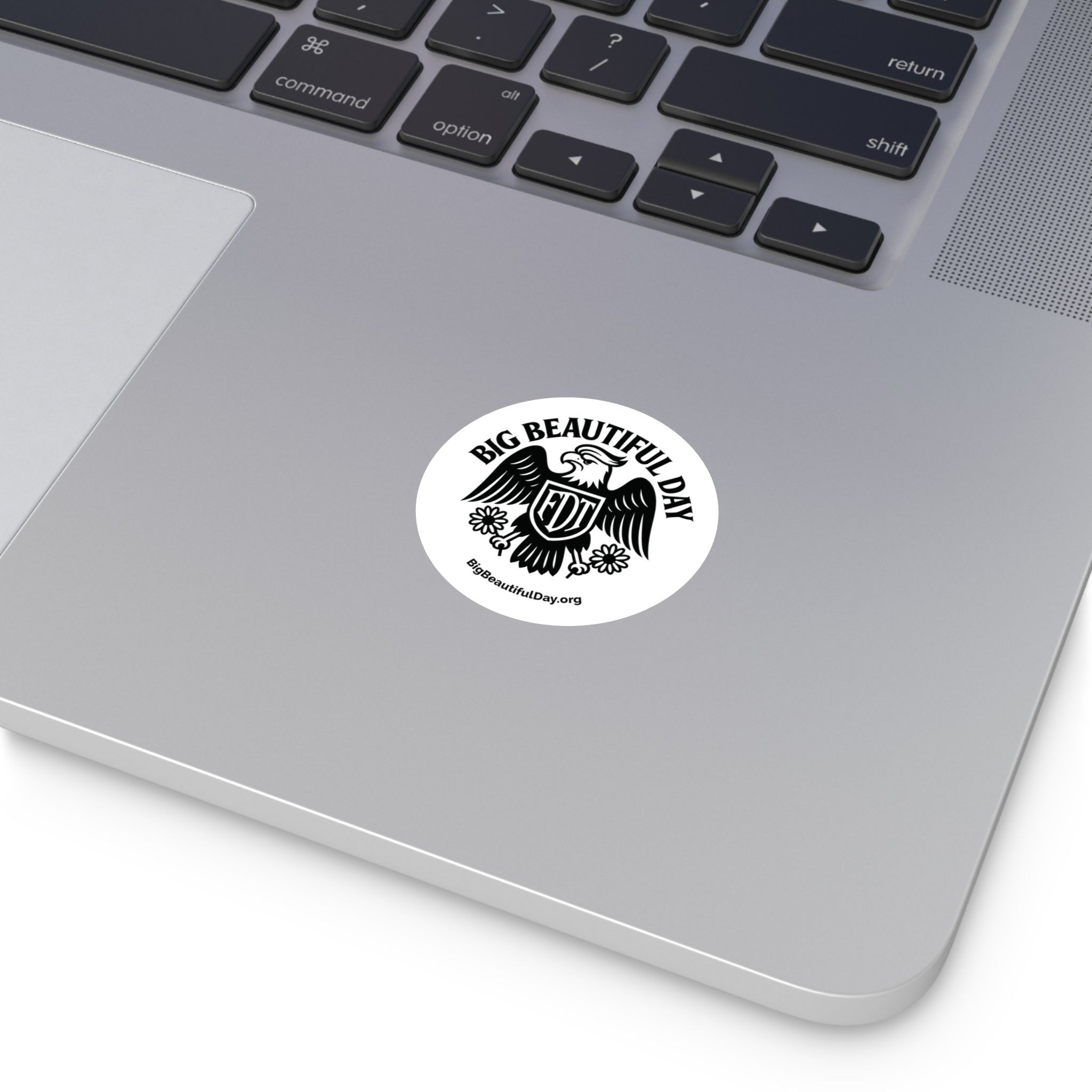 Big Beautiful Day Vinyl Sticker – Round Waterproof Matte Decal | Inspiration Sticker for Laptops, Bottles, or Gifts