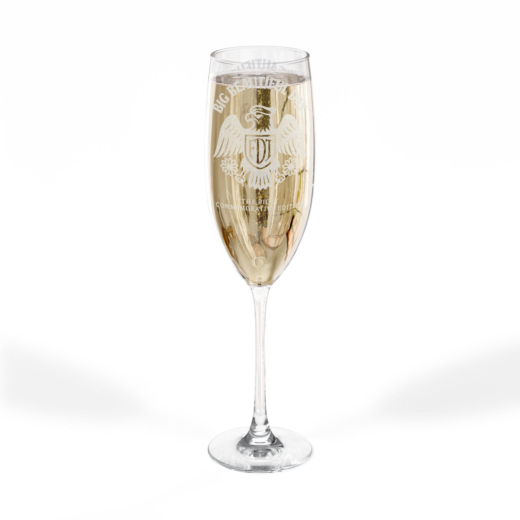 BIG BEAUTIFUL DAY Commemorative Champagne Glass – Engraved 8oz Keepsake Gift for Friends Who Are Waiting, Celebration Giftware