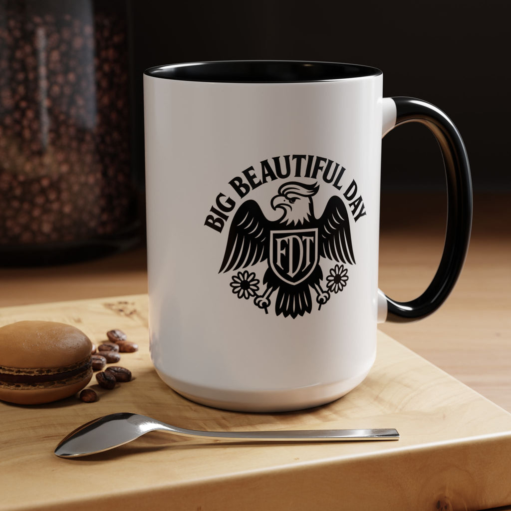Big Beautiful Day Vintage-Inspired Coffee Mug – Motivational Morning Cup | Dishwasher Safe, BPA-Free, Perfect Daily Reminder