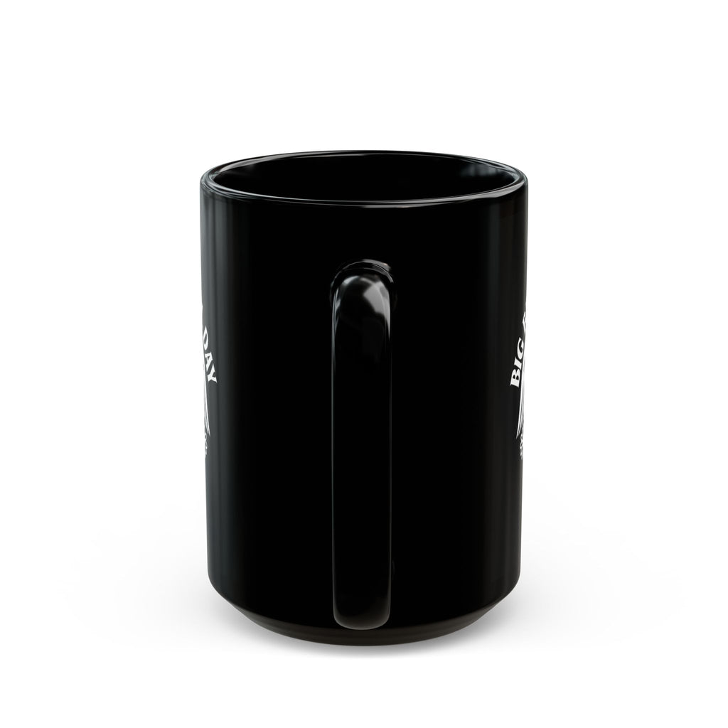 Big Beautiful Day Black Glossy Mug – Motivational Coffee Cup | Bold Ceramic Drinkware for Daily Inspiration and Gifts
