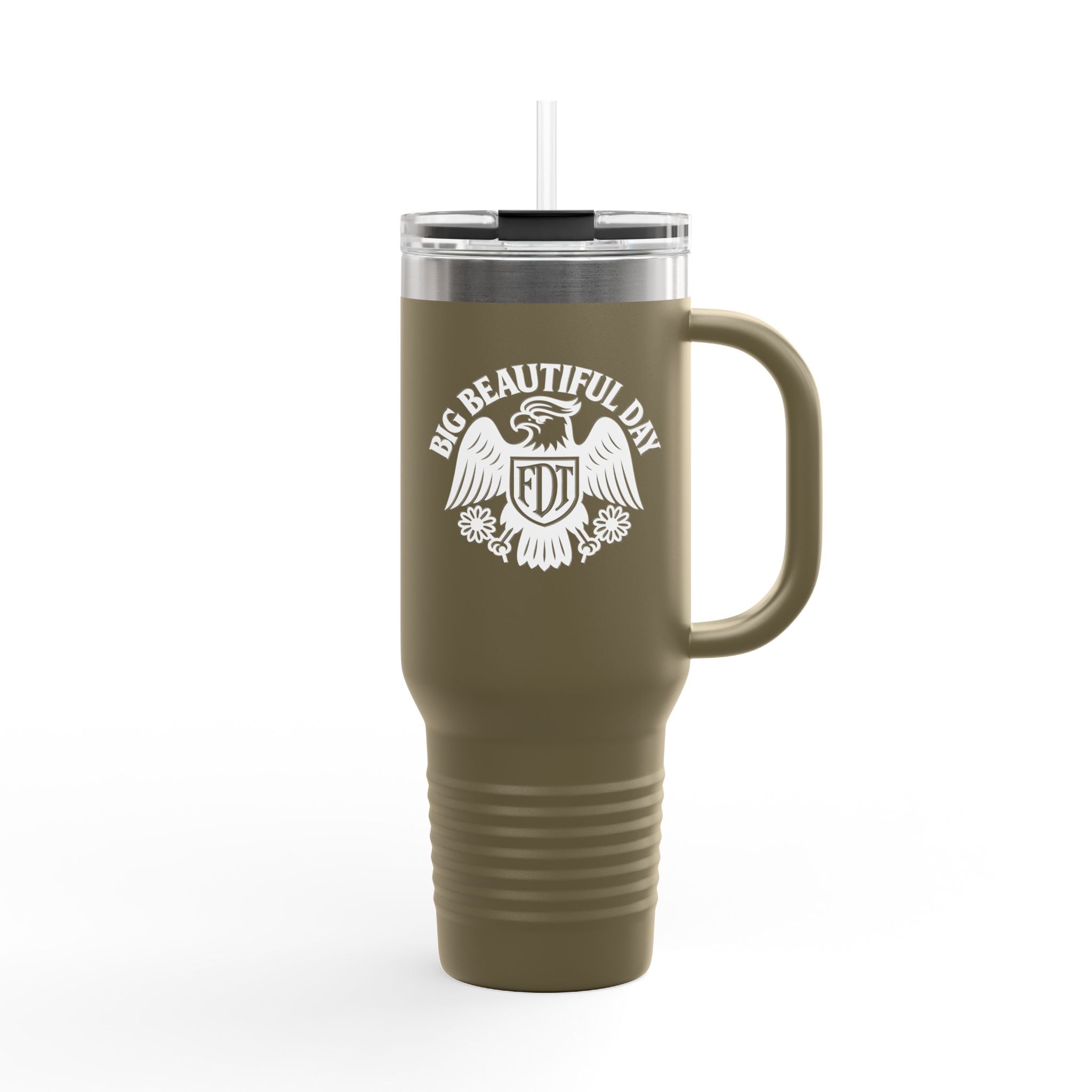 Big Beautiful Day 40oz Insulated Travel Mug – Hot or Cold Drink Tumbler | Motivational Mug | Premium Stainless Steel Adventure Cup