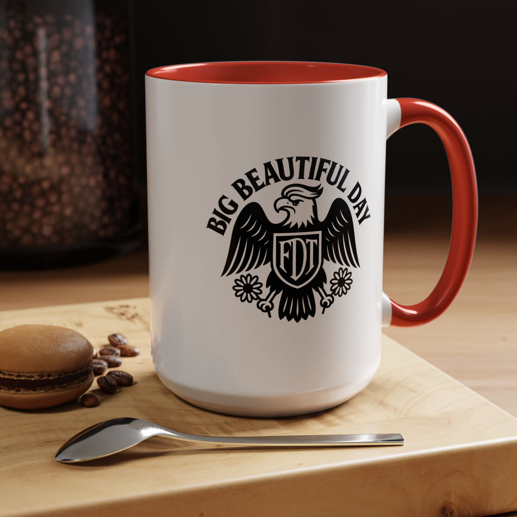 Big Beautiful Day Vintage-Inspired Coffee Mug – Motivational Morning Cup | Dishwasher Safe, BPA-Free, Perfect Daily Reminder