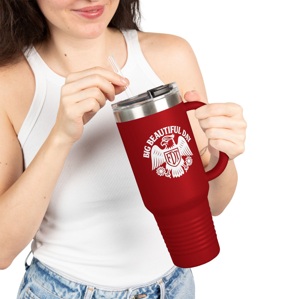 Big Beautiful Day 40oz Insulated Travel Mug – Hot or Cold Drink Tumbler | Motivational Mug | Premium Stainless Steel Adventure Cup